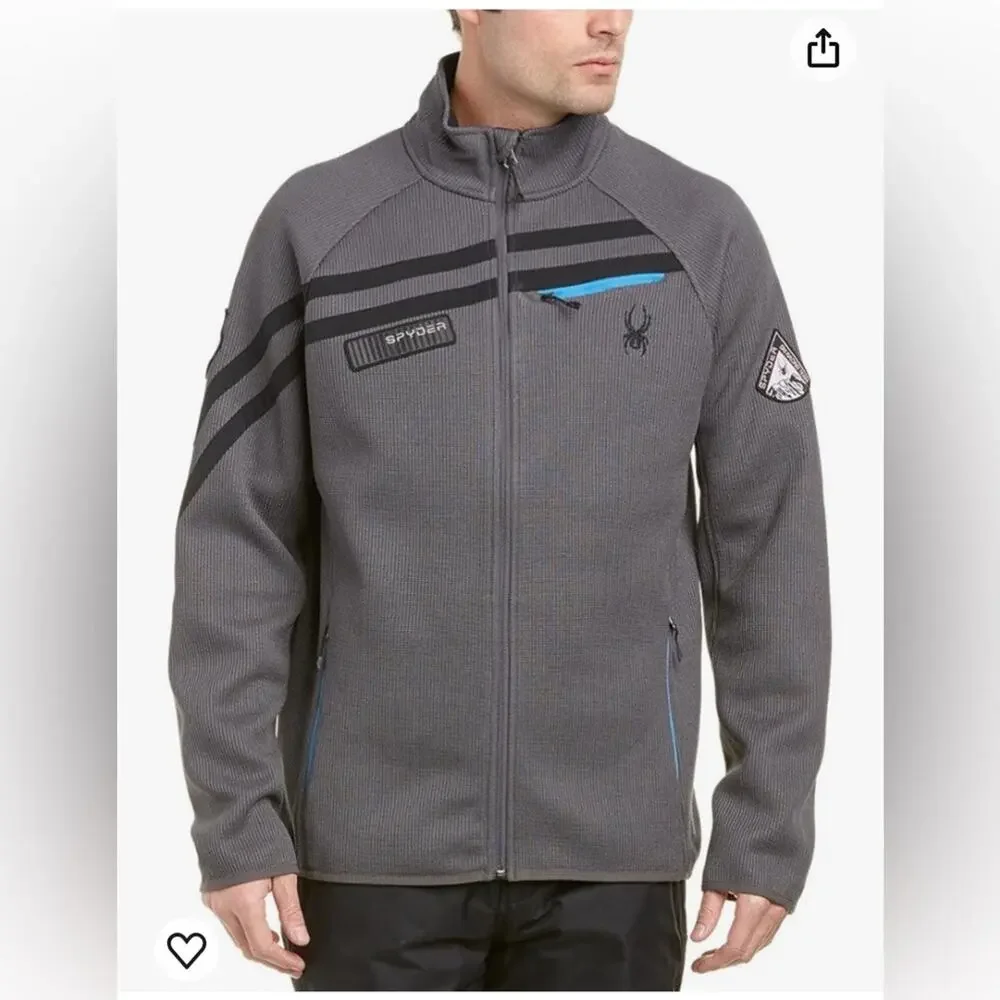 Spyder Men's Wengen Full Zip Weight Stryke Jacket Sz M